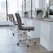 Flash Furniture Gray Mid-Back Armless LeatherSoft Office Chair GO-21111-GY-GG - alternate 7
